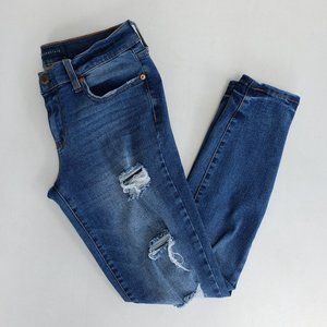 Aeropostale Distressed Denim Jeggings Size 6